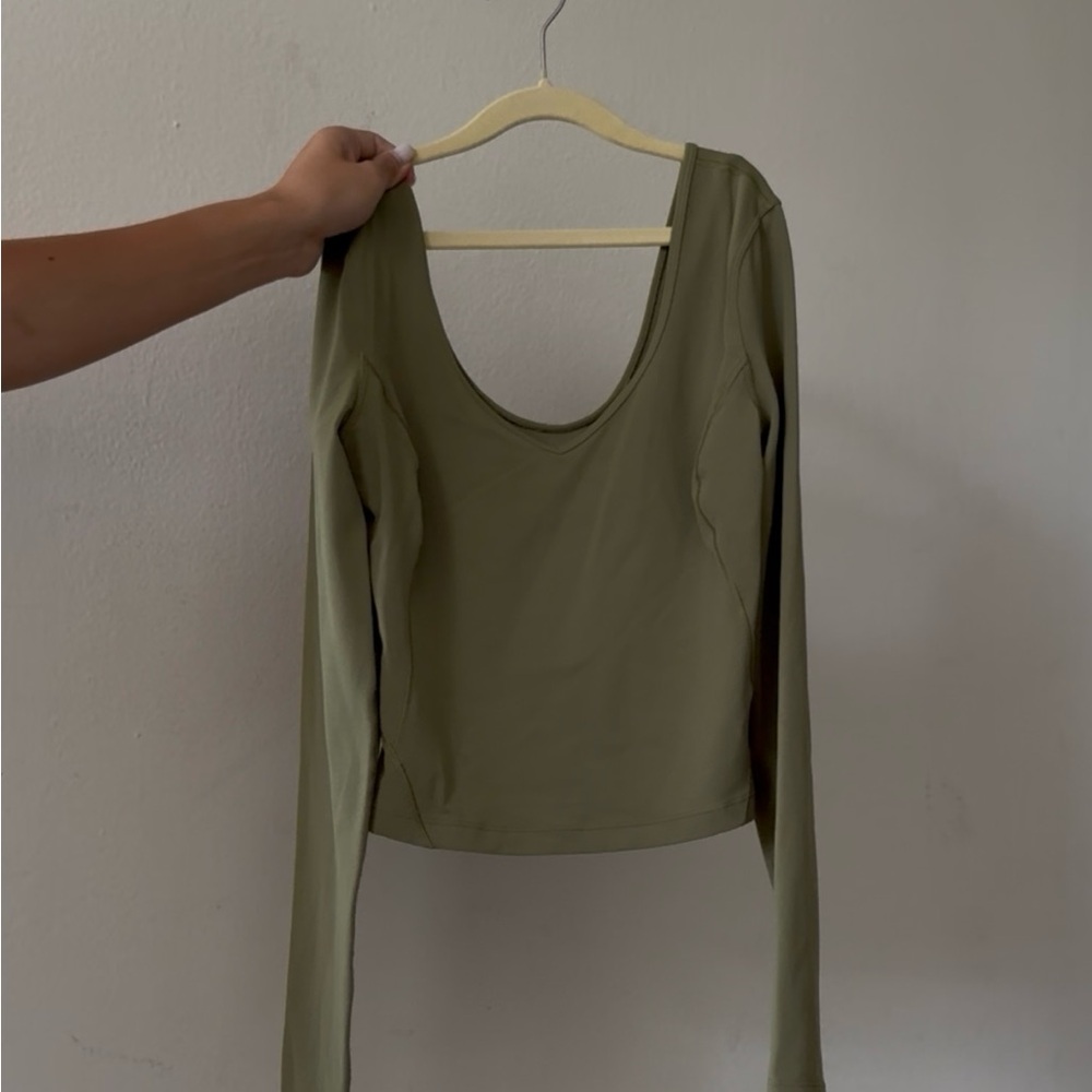 Lululemon Green Align Long Sleeve Shirt